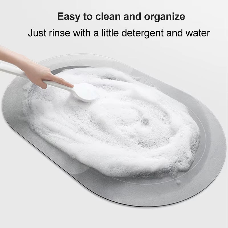 Youpin Bath Mat Super Absorbent Non Slip Bathroom Rug Quick Drying Shower Carpet Rug Kitchen Door Mats Home Floor Mat